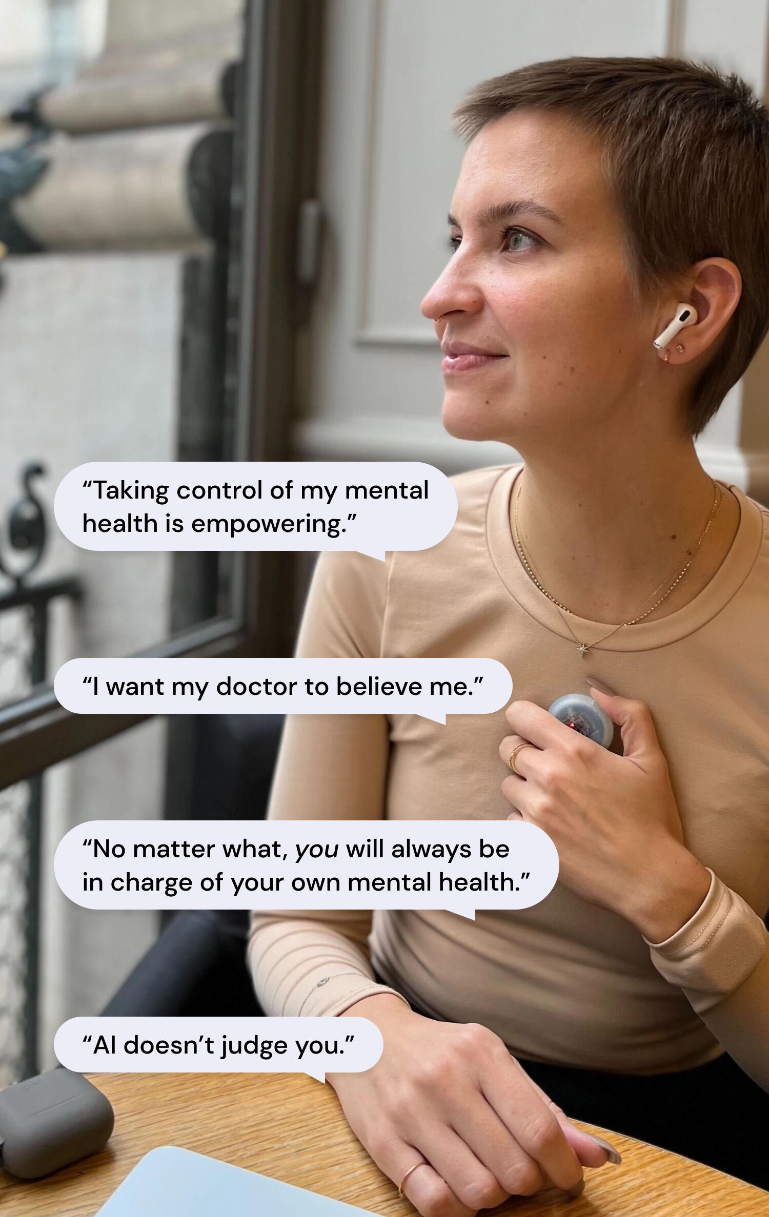 image of woman using MentalPin device