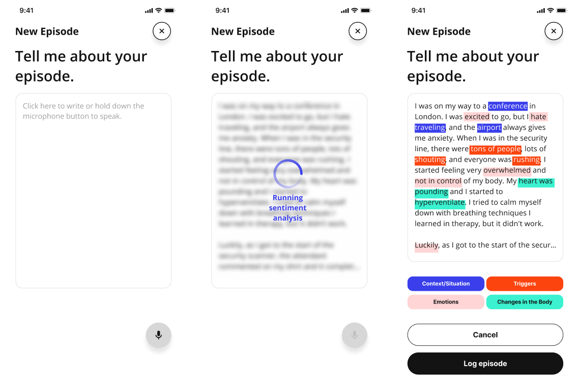 sentiment analysis screens